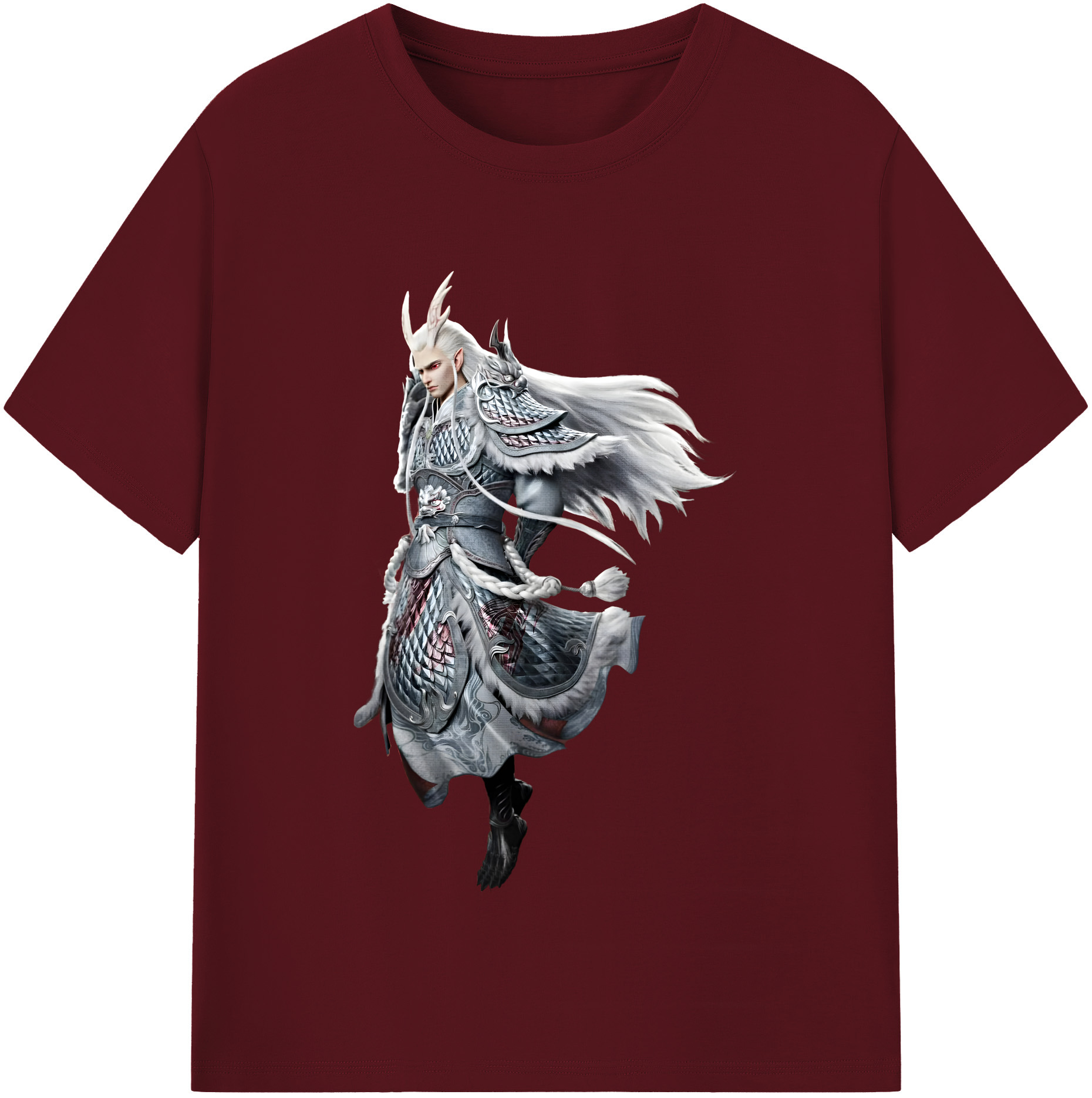 （画像用） Ne Zha 2 ナタ 魔童の大暴れ 綿100％半袖Tシャツ（フロントプリント）